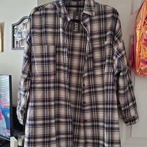Oversized flannel shirt